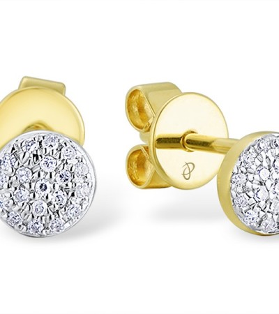 SANTUZZA 14K 585 Rose Yelow Gold  Diamond Earrings - Yellow Gold 