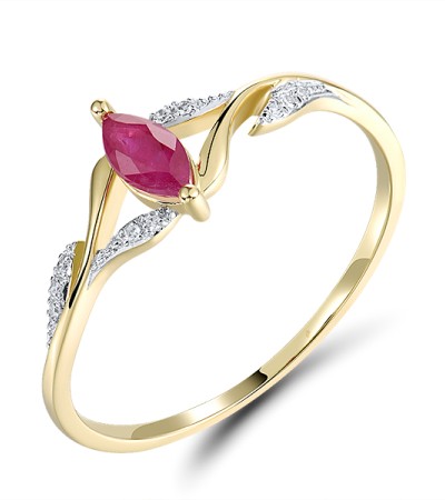 14KYW  Ruby Ring(R321576RUY14KYW) - US 7